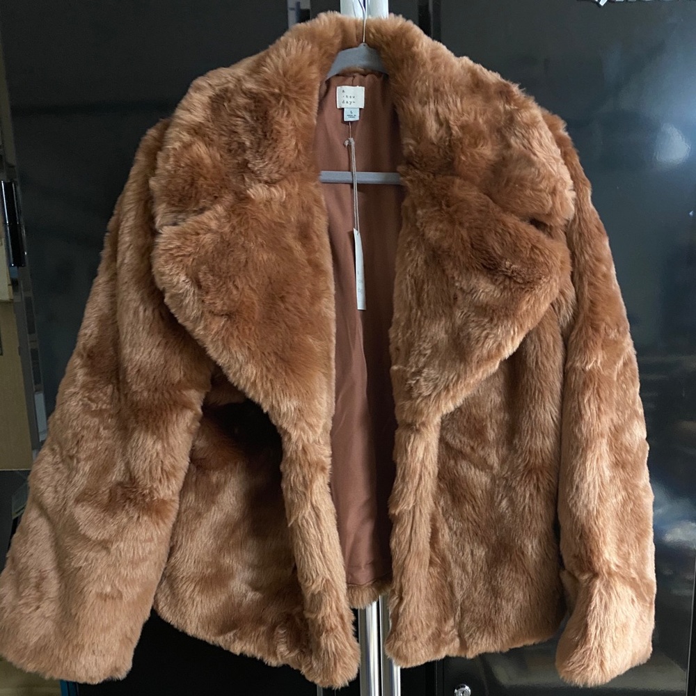 A New Day NWOT faux fur jacket